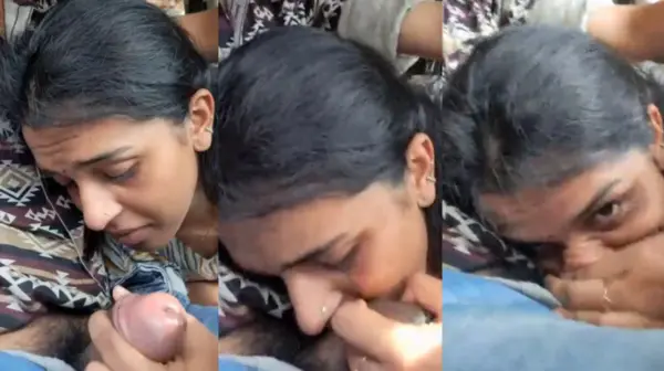 Tamil Girlfriend Blowjob in Car
